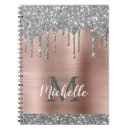 Search for pink glitter notebooks Modern