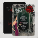 Search for silver art deco invitations Silver and black