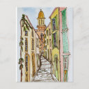Search for french riviera postcards Watercolor