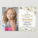 Search for white and gold first communion invitations Elegant