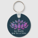 Search for lotus flower keychains Blue