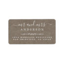 Search for kraft return address labels Rustic