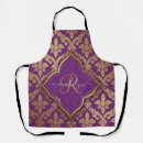 Search for purple and gold aprons Cute