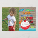 Search for the big one fishing birthday invitations Gone fishing party