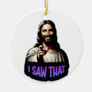 Search for funny jesus ornaments That