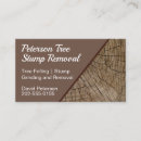 Search for stump removal business cards Contractor