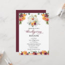Search for watercolor thanksgiving invitations Burgundy