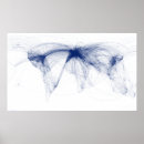 Search for blue world map posters Airplane