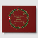 Search for christmas wedding guest books Mistletoe