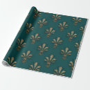 Search for fleur de lis wrapping paper Black