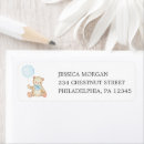 Search for blue teddy bear return address labels Boy