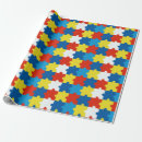 Search for jigsaw puzzle wrapping paper Autism