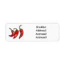 Search for hot peppers return address labels Chilli
