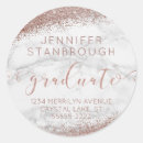 Search for rose gold marble stickers Graduation