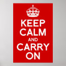 Search for crown keep calm carry on posters Red