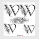 Search for ornate letter w stickers Initial