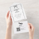 Search for bow tie wedding invitations Black and white