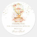 Search for vintage hot air balloon stickers Baby shower
