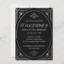 Search for vintage glam wedding invitations Black