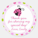Search for pink ladybug birthday party stickers Baby