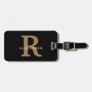 Search for black luggage tags Monogrammed