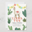 Search for llama 1st birthday invitations Cactus