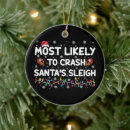 Search for sleigh ornaments Xmas