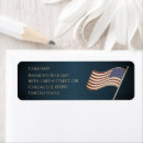 Search for usa flag return address labels Vintage
