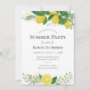 Search for fresh lemon invitations Yellow