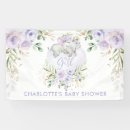Search for purple baby shower banners For her