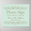 Search for mint wedding guest books Elegant