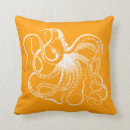 Search for nautical orange pillows Octopus
