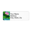 Search for water lilies return address labels Lotus