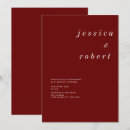 Search for deep red wedding invitations Classic