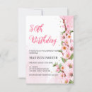 Search for japanese sakura birthday invitations Pink
