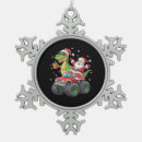 Search for dinosaur santa ornaments Matching