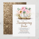 Search for floral thanksgiving invitations Pink
