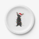 Search for dog christmas plates Santa claus