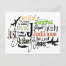 Search for letter j postcards Typography