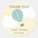 Search for hot air balloon birthday stickers Thank you