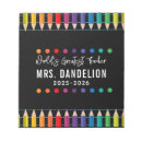 Search for rainbow notepads Kindergarten teacher