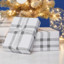 Search for grey plaid wrapping paper Vintage