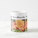 Search for peach rose mugs Birthday
