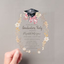 Search for watercolor flowers graduation invitations High school graduation