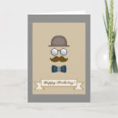 Search for moustache birthday cards Glasses