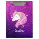 Search for pink glitter clipboards Unicorn