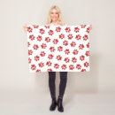 Recherche de rouge et blanc couvertures plaids Pour elle