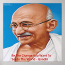Recherche de citations sur le changement posters Gandhi