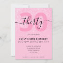 Search for glitter 30th birthday invitations Elegant