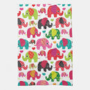 Recherche de éléphants mignons cuisine linges Coloré